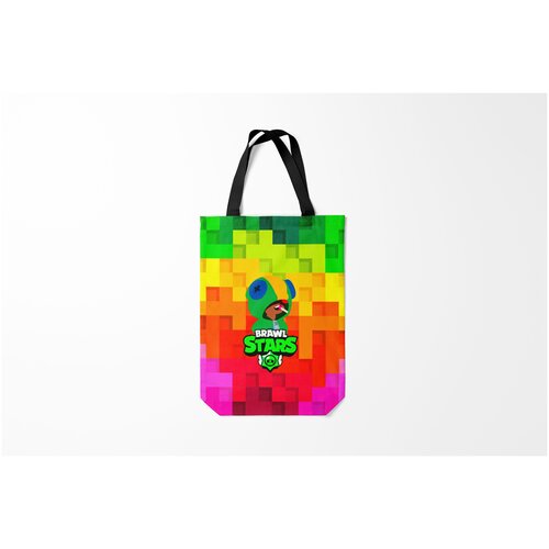 фото Сумка-шоппер / 31х42 см / геймерам / brawl stars leon burnettie