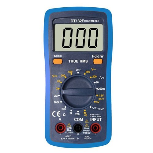 Мультиметр S-Line DT132F TRMS WHDZ 155755 mestek dc current digital clamp meter true rms ac dc current voltage auto range multimeter capacitance ncv current clamp