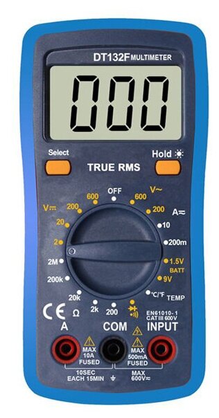 DT132F Цифровой мультиметр TRMS