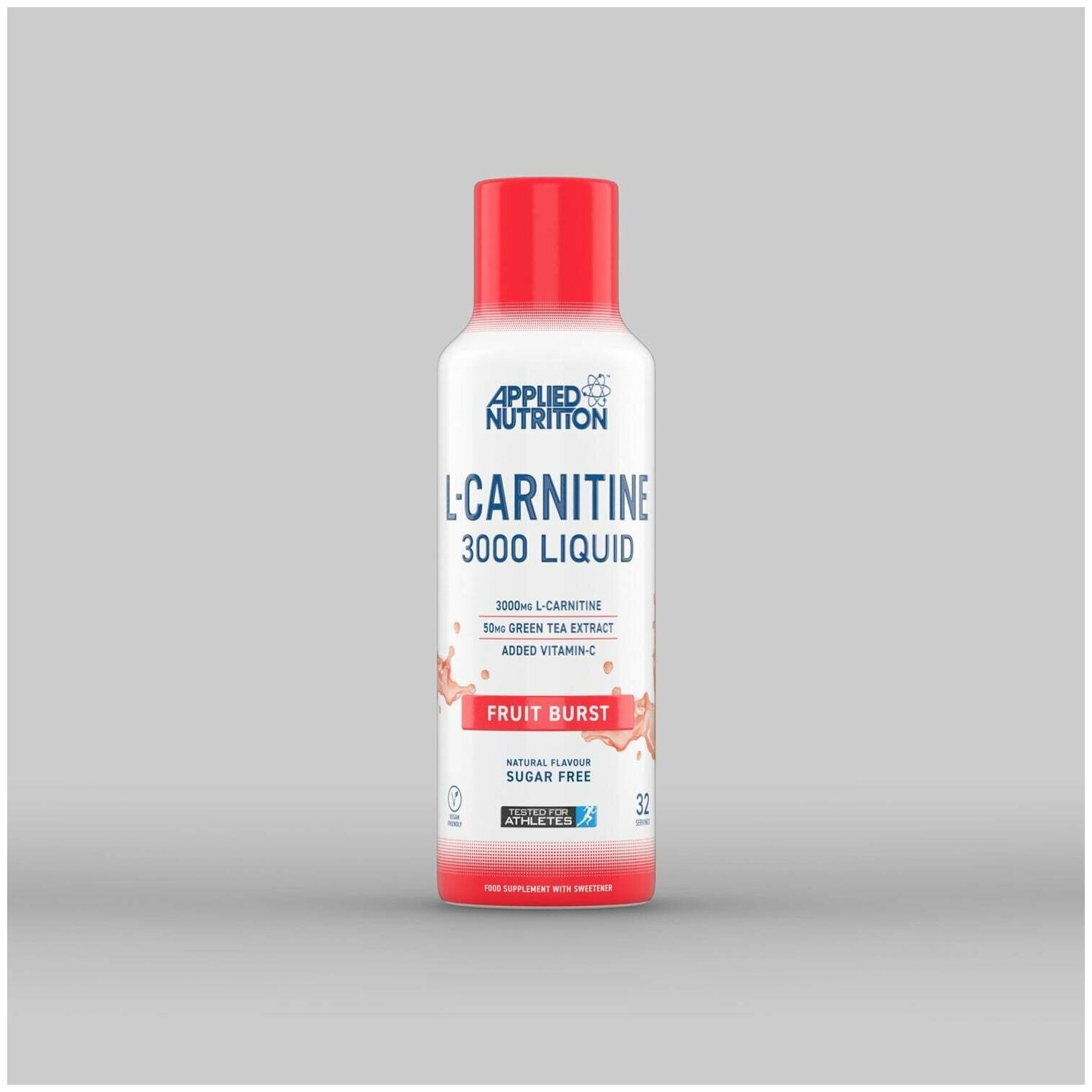 Жидкий Л-карнитин Applied Nutrition L-carnitine Liquid 3000 мг с экстрактом зеленого чая 480 мл Фруктовый взрыв, сироп