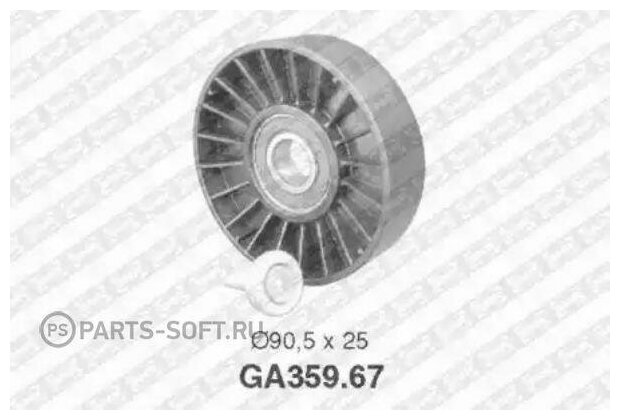 Ga359.67_ролик Обводной! С Кондиционером Citroen Xantia, Peugeot 306/405/406 1.6-2.0 92> NTN-SNR арт. GA35967