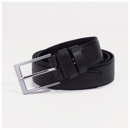 фото Ремень натуральная кожа, для мужчин, длина 110 см., черный favorit