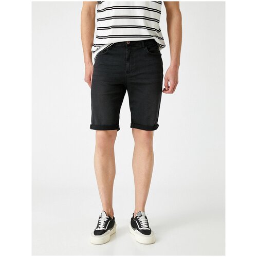 фото Шорты koton men, 1yam43905md, цвет: black, размер: 34