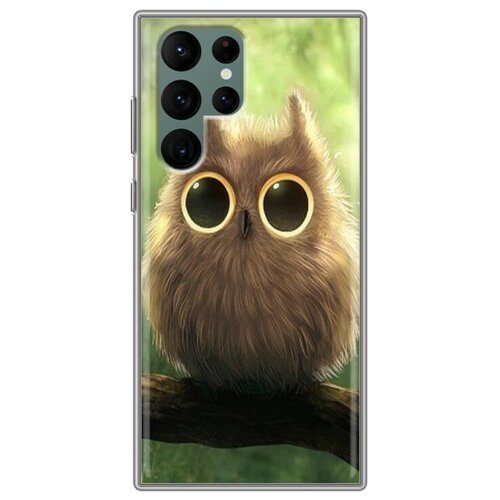Дизайнерский силиконовый чехол для Samsung Galaxy S22 Ultra Совы
