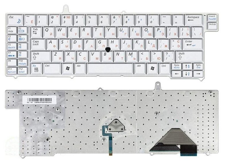 Клавиатура для ноутбука Samsumg BA59-01574 серебристая 1130₽
