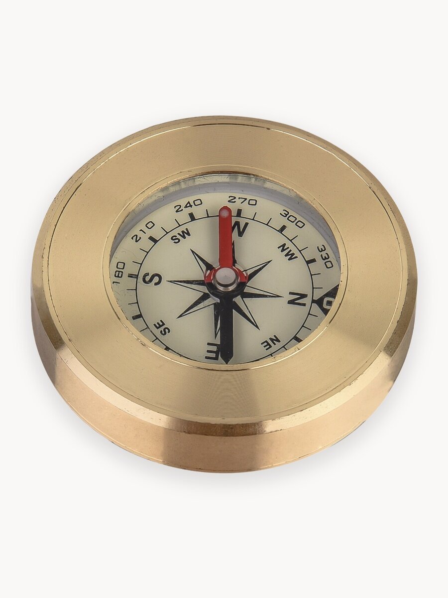 Походный компас Naturehike Mini, материал латунь, размер 56 х 12 мм, 56 г.
