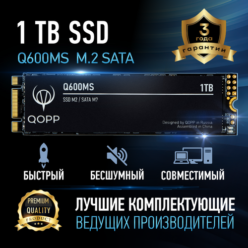 1 TB Внутренний SSD накопитель M2 QOPP SATA3 60 Гбитс жесткий диск для ноутбука и компьютера 430000₽