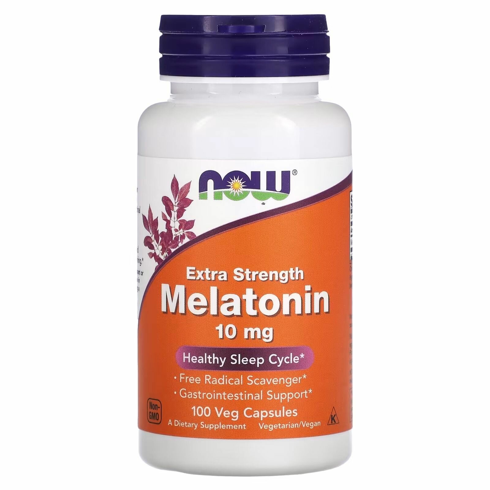 NOW Мелатонин Sleep 10 мг. 100 растительных капсул/ NOW Foods Melatonin/ Нау Фудс