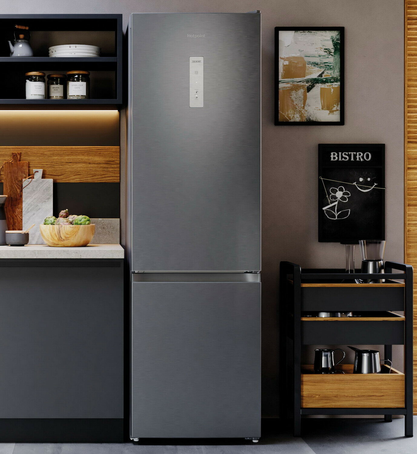 Холодильник Hotpoint HT 5200 MX, нержавеющая сталь - фотография № 5