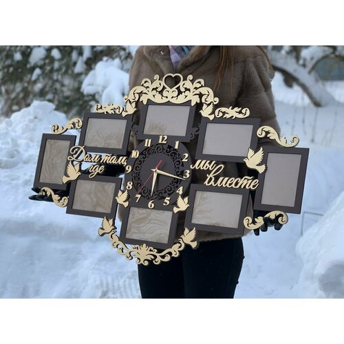 Фоторамка с часами 5000₽