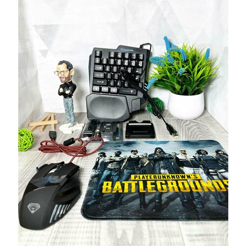 Игровой набор для ПКсмартфона MK500 - клавиатура мышь подставка коврик и RGB Light 2900₽