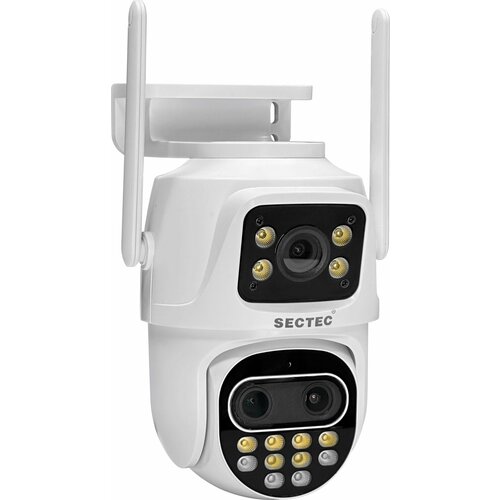 Уличная поворотная Wi-Fi PTZ камера видеонаблюдения 3+3+3МП STARVIS COLORVU IPPTZ220-4K-3L