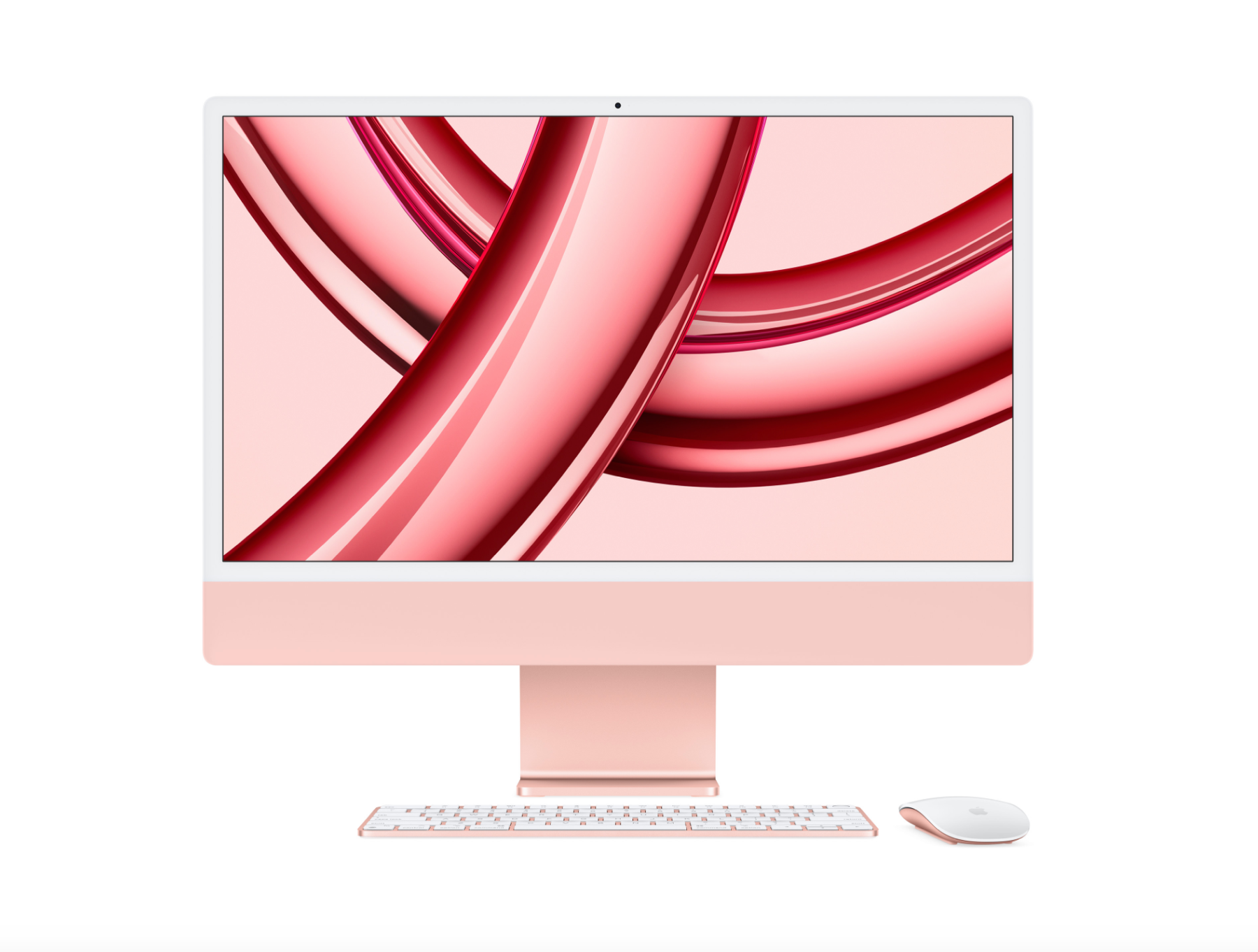 Моноблок Apple iMac 24 2021 год модель A2439 чип Apple M1 ОЗУ 8Gb SSD 256Gb цвет Pink Розовый 8C CPU 7C GPU (заводской номер FJVA3LL/A)