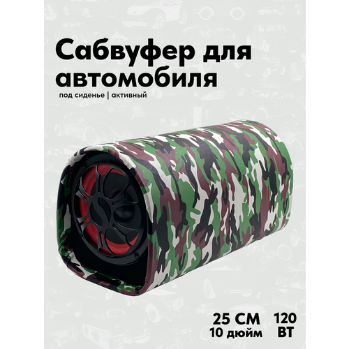 Сабвуфер автомобильный 10-дюймовый 12V корпус пластик хаки 540000₽