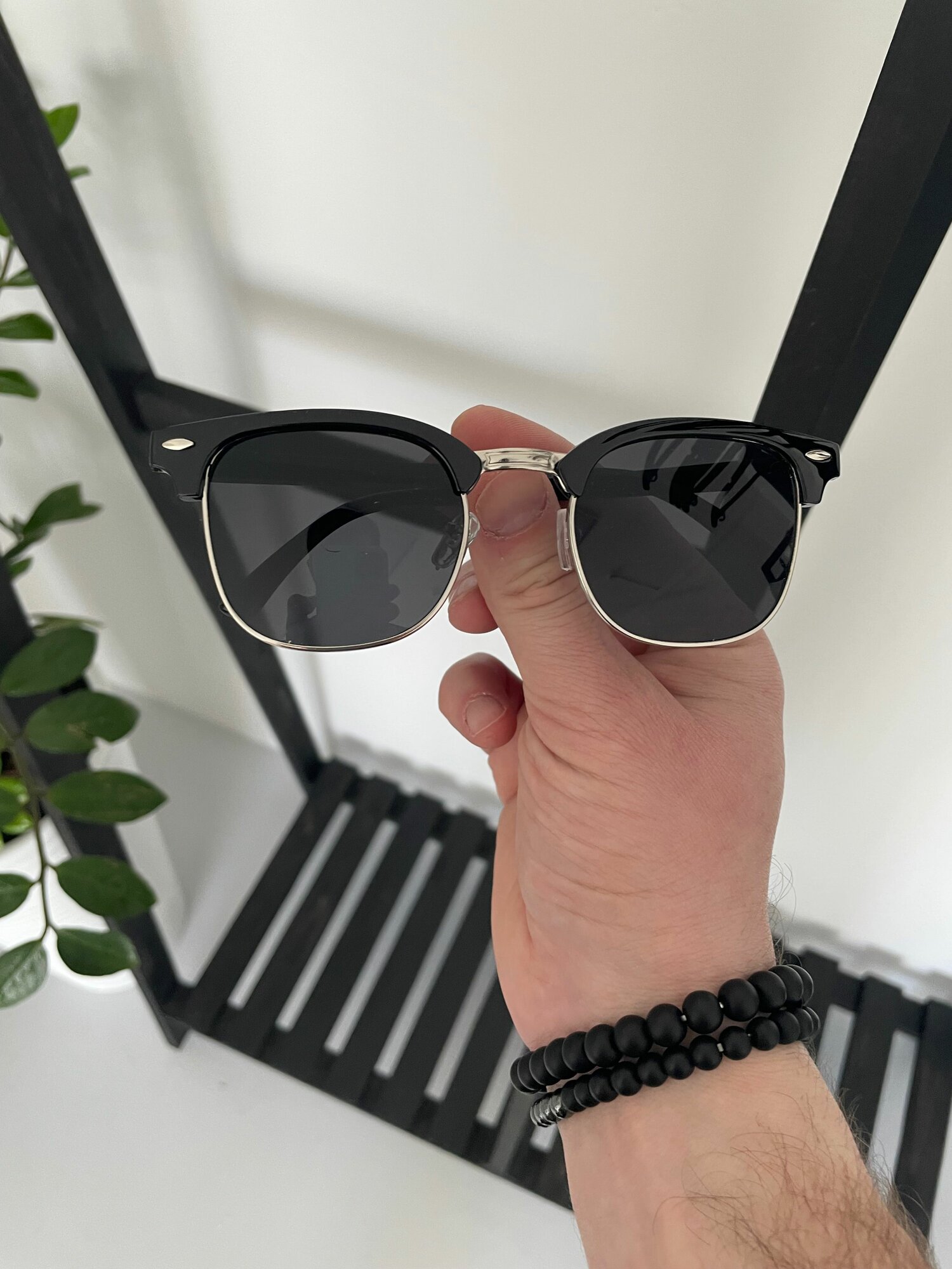 Солнцезащитные очки Own Accessories, черный, серебряный