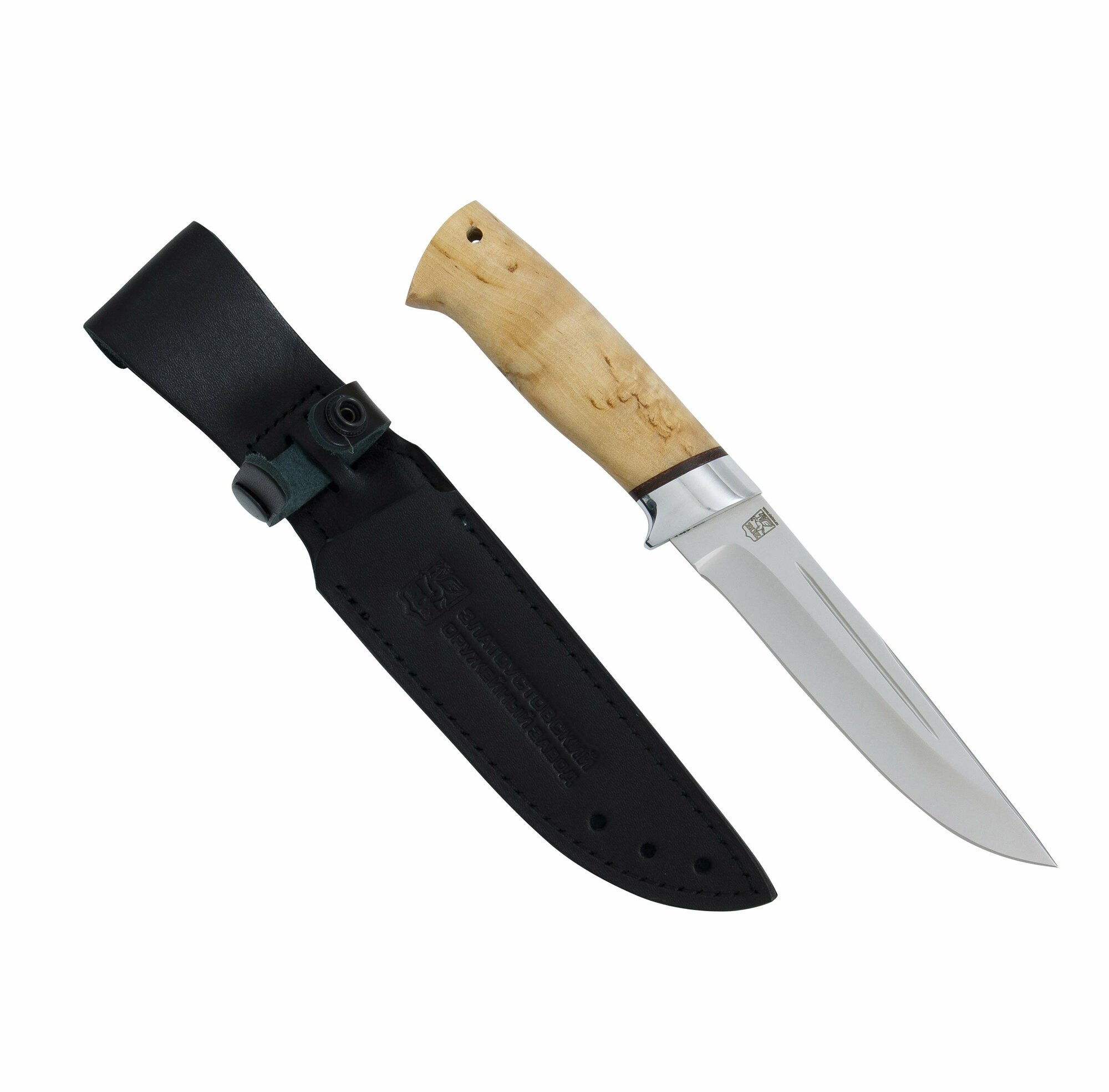 Нож "Бекас" (сталь 110Х18МШД, карельская береза/ал.)