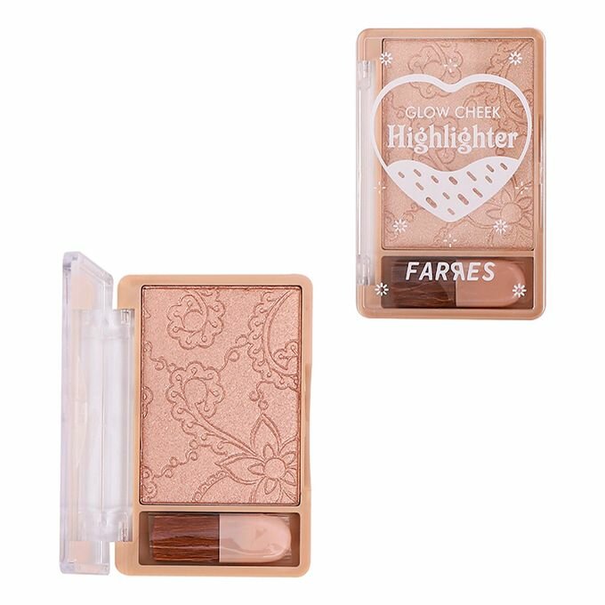 FARRES Хайлайтер Glow Cheek с эффектом влажного сияния 3205 тон 03