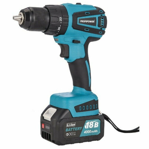 Аккумуляторная дрель-шуруповерт ProfiPower MKDHP-18V E0087 15450₽