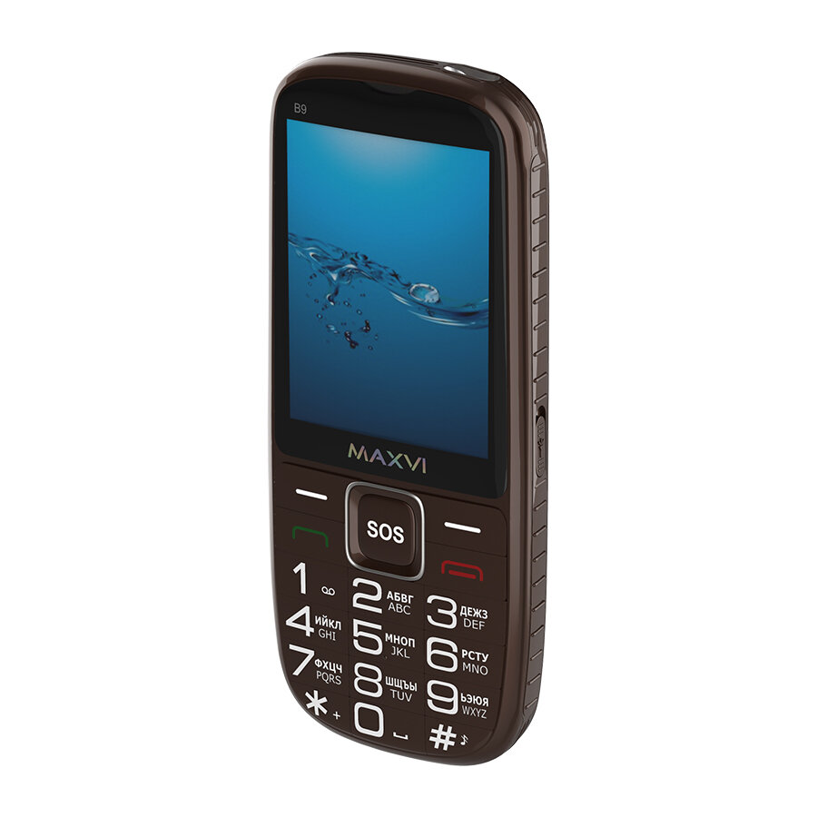 MAXVI Телефон MAXVI B9, коричневый