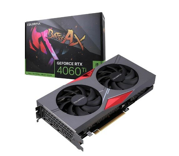 Видеокарта Colorful GeForce RTX 4060 Ti NB DUO 16GB-V 16GB (RTX 4060 Ti NB DUO 16GB-V)