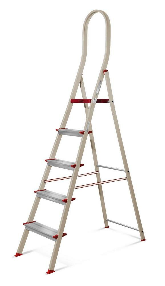 фото Стремянка Алюминиевая Эйфель Афина 5 Ступеней