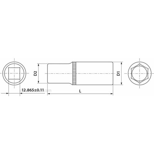 THORVIK FS11218 Головка торцевая глубокая 1/2DR, 18 мм