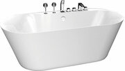 BelBagno Акриловая ванна, овальная, 178хh58 см, цвет: белый BB14