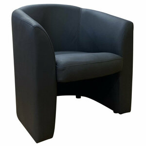 Кресло рольф размер: 68 х 68 см, искусственная кожа, цвет черный Ecotex 3001