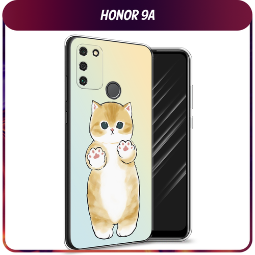 силиконовый чехол лапки на honor 9a Силиконовый чехол на Honor 9A / Хонор 9А Лапки котика