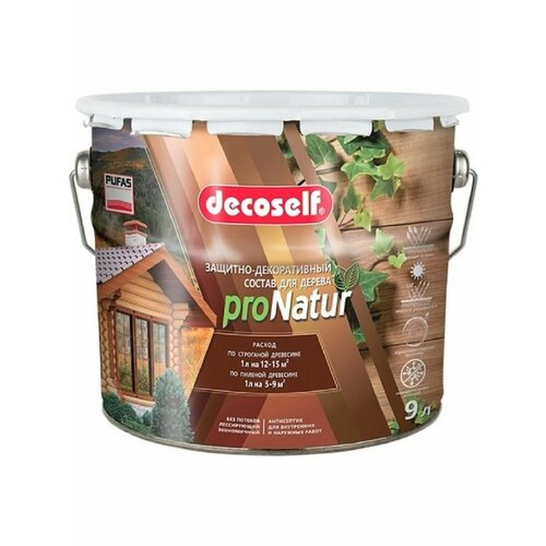 Антисептик для дерева PUFAS proNatur калужница 9л