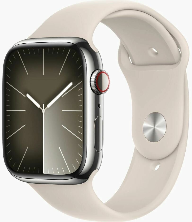 Умные часы Apple Watch Series 9, 41 мм, Sport Band, Starlight