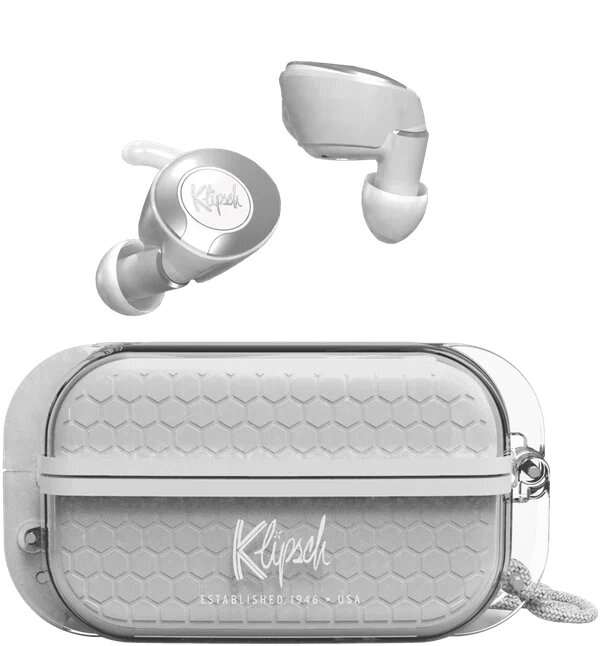 Полностью беспроводные наушники Klipsch T5 II True Wireless Sport White/Gray