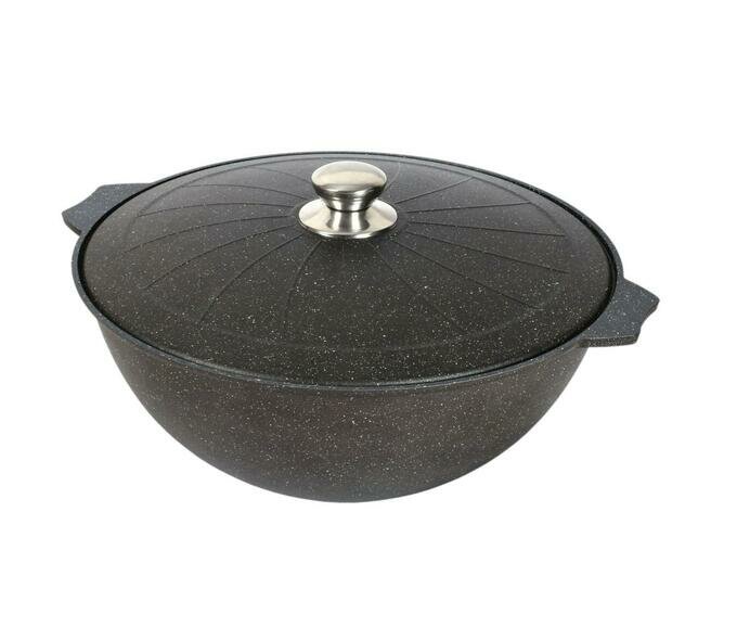 Казан Мечта Гранит 510701, серый гранит, крышка металл