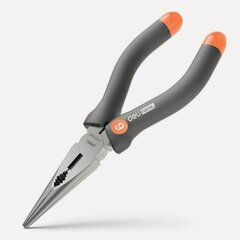 Изображение товара Удлиненные плоскогубцы "Home Series Gray" Deli HT2106C 160мм (эксклюзивный дизайн, рукоятка софттач пластик, подарочная упаковка)
