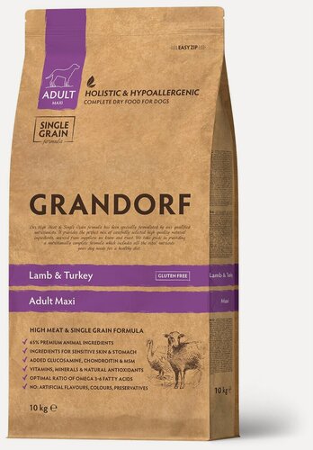 Изображение товара Grandorf Dog Lamb&Rice Maxi корм для собак крупных пород, ягненок с рисом, 10 кг