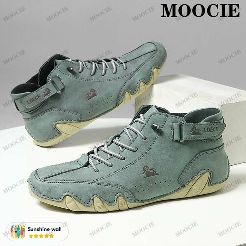 фото Полуботинки moocie, размер длина стопы 25cm, зеленый