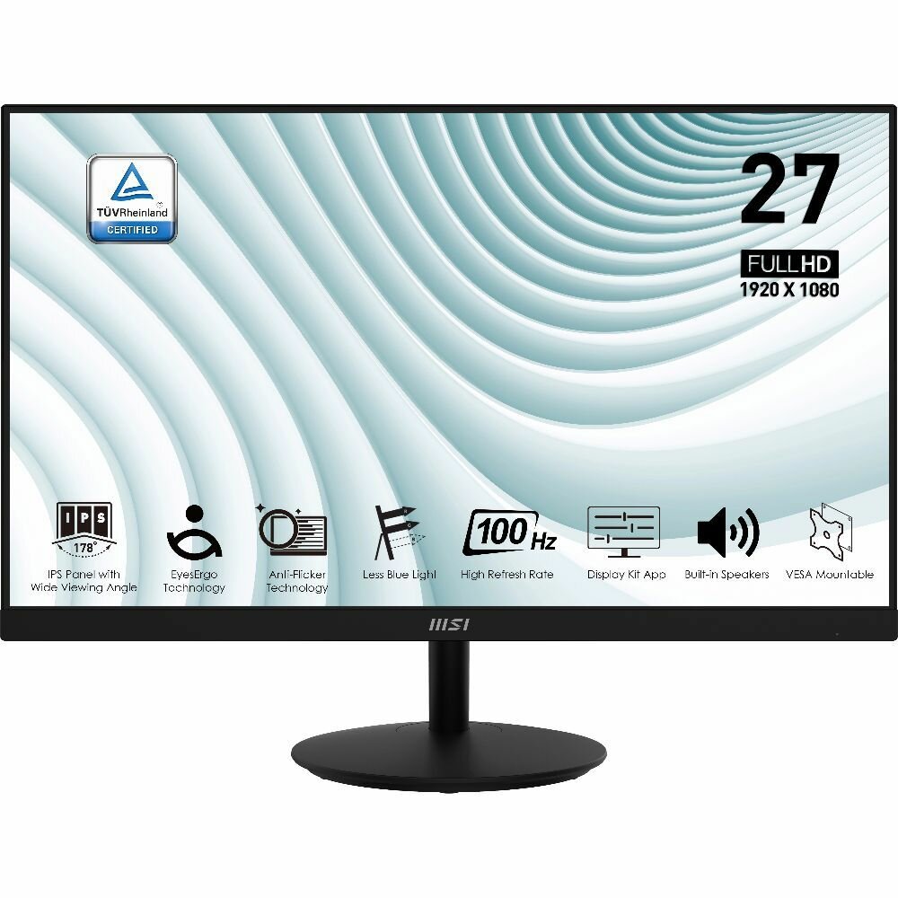Монитор 27" MSI Pro MP271A IPS, 1920x1080, черный