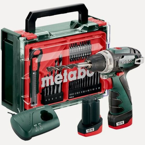 Изображение товара Дрель-шуруповерт аккумуляторная Metabo PowerMaxx BS Basic SET (600080710)