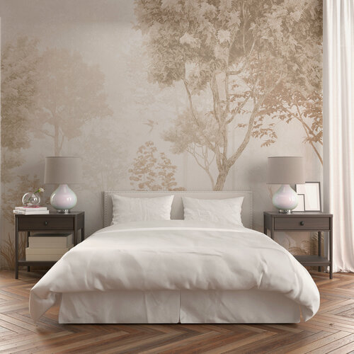 Изображение товара Мраморные фотообои "Рассветный лес" полотно №1; 1420х2850 ; 4,047 кв. м.