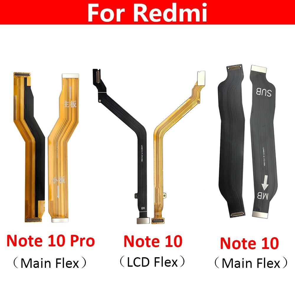 Новый основной гибкий кабель для Redmi Note 10 Pro, подключение материнской платы к ЖК-экрану, запасные части