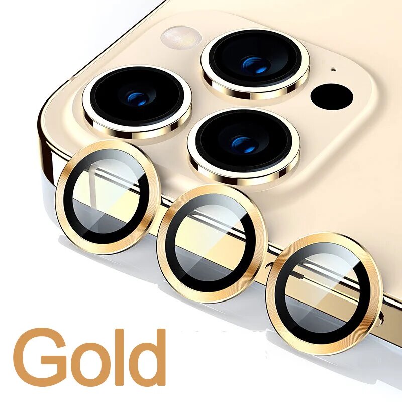 Металлическое кольцо, стеклянная защита объектива камеры для IPhone 13 12 11 Pro Max 14 Plus 12 Mini IPone 13Pro 14Pro IPhone 14 Чехол Аксессуары