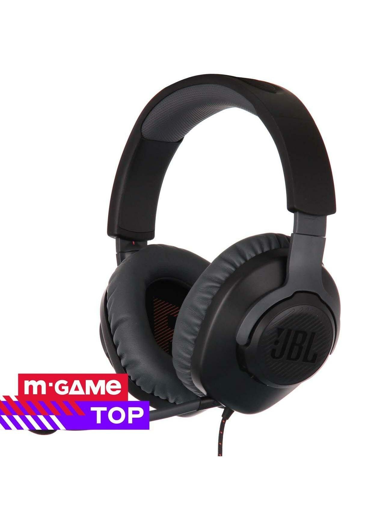 Игровые наушники JBL Quantum 100 Black (JBLQUANTUM100BLK)