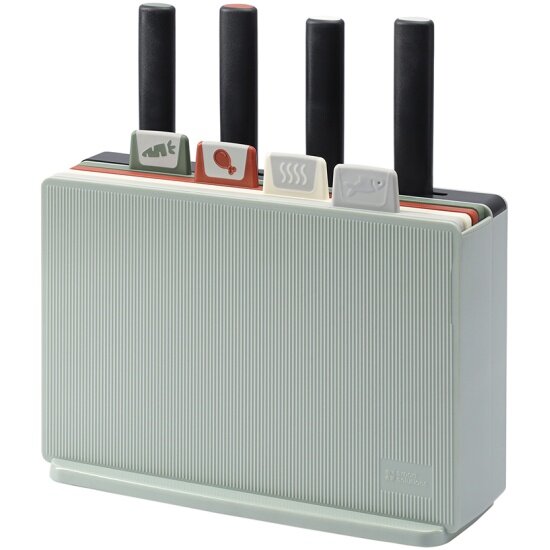 Набор кухонных ножей Smart Solutions Cut&Store 9 предметов 4 ножа с 4 разделочными досками с держателем (SS0000267)