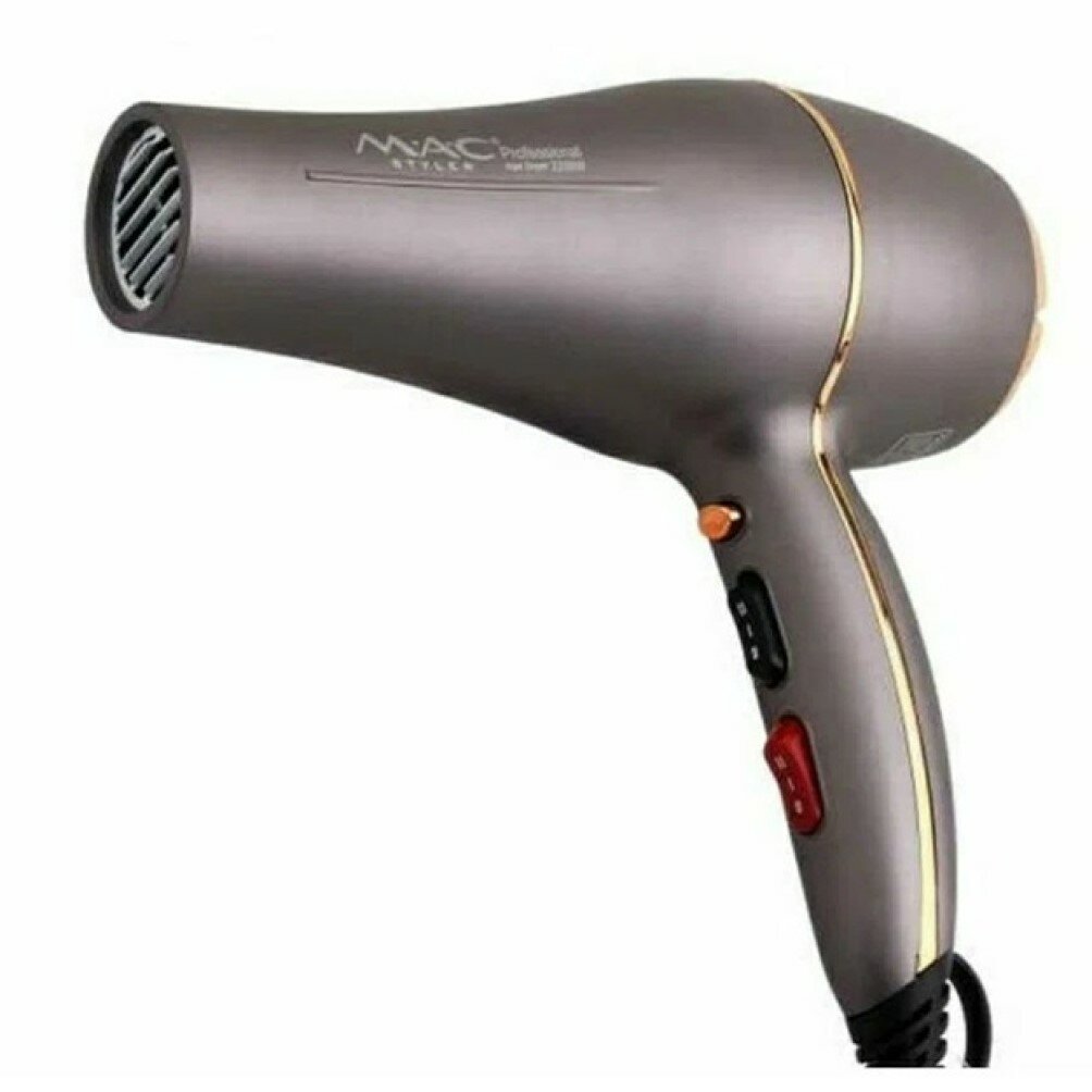 Фен MAC Styler MC-6687A, 2200Вт, 2 температурных режима, длина шнура 2,5м