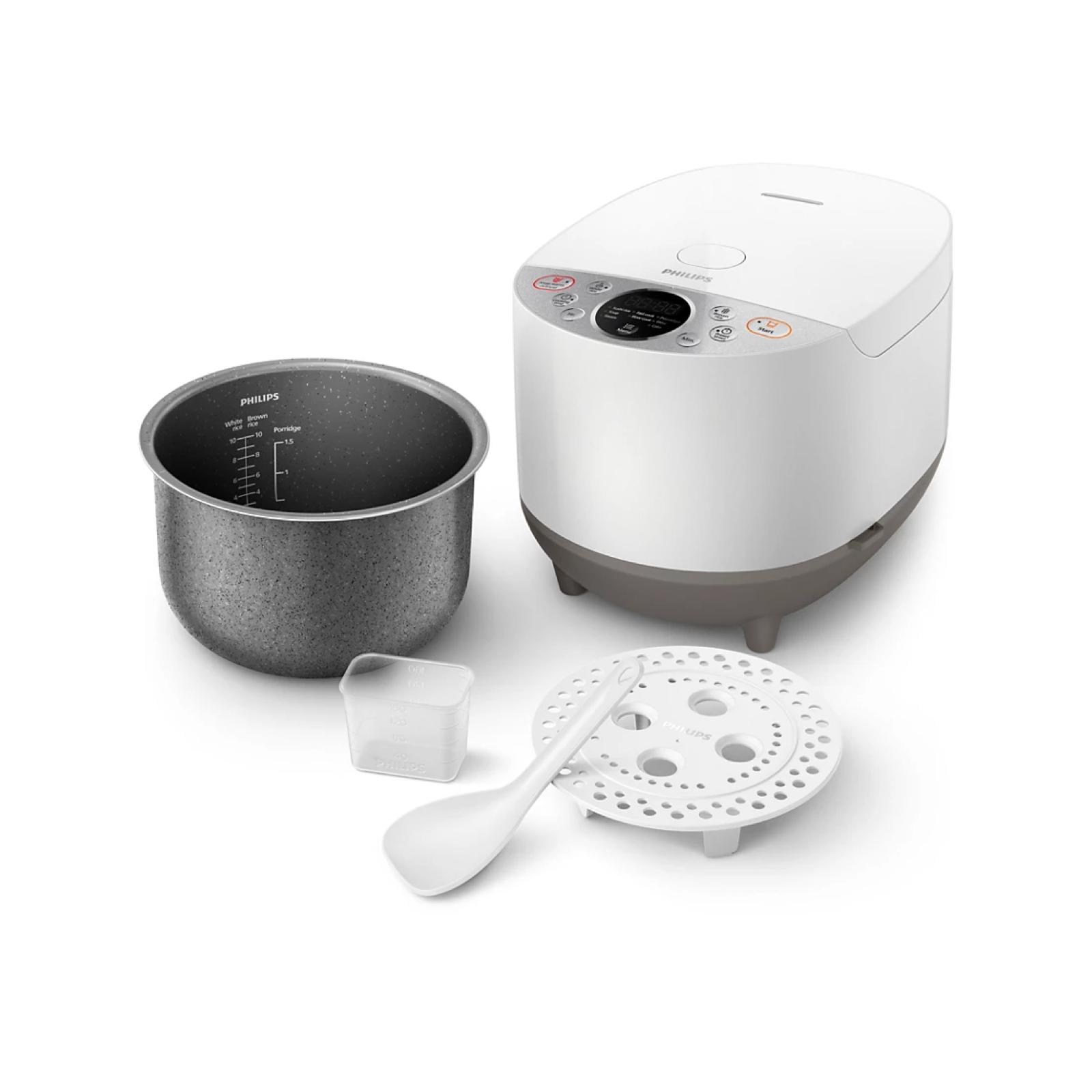Рисоварка Philips HD4515/55, 1.8 л, 940 Вт, 3D-нагрев, съемная крышка