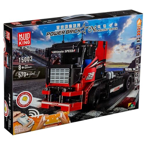 Конструктор Mould King Power brick 15002 Racing truck, 570 дет. конструктор mould king models 13139 wing body truck 4166 дет