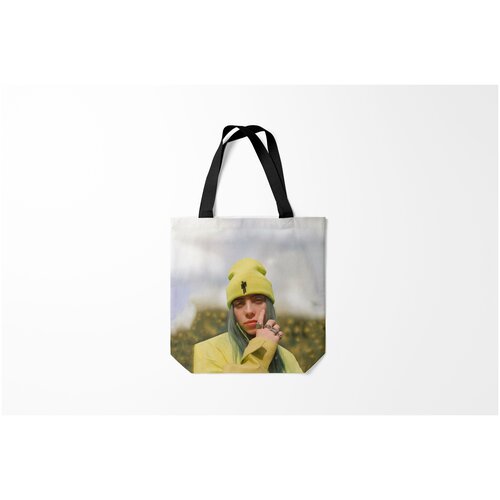 фото Сумка-шоппер / 40х40 см / разная музыка / billie eilish burnettie