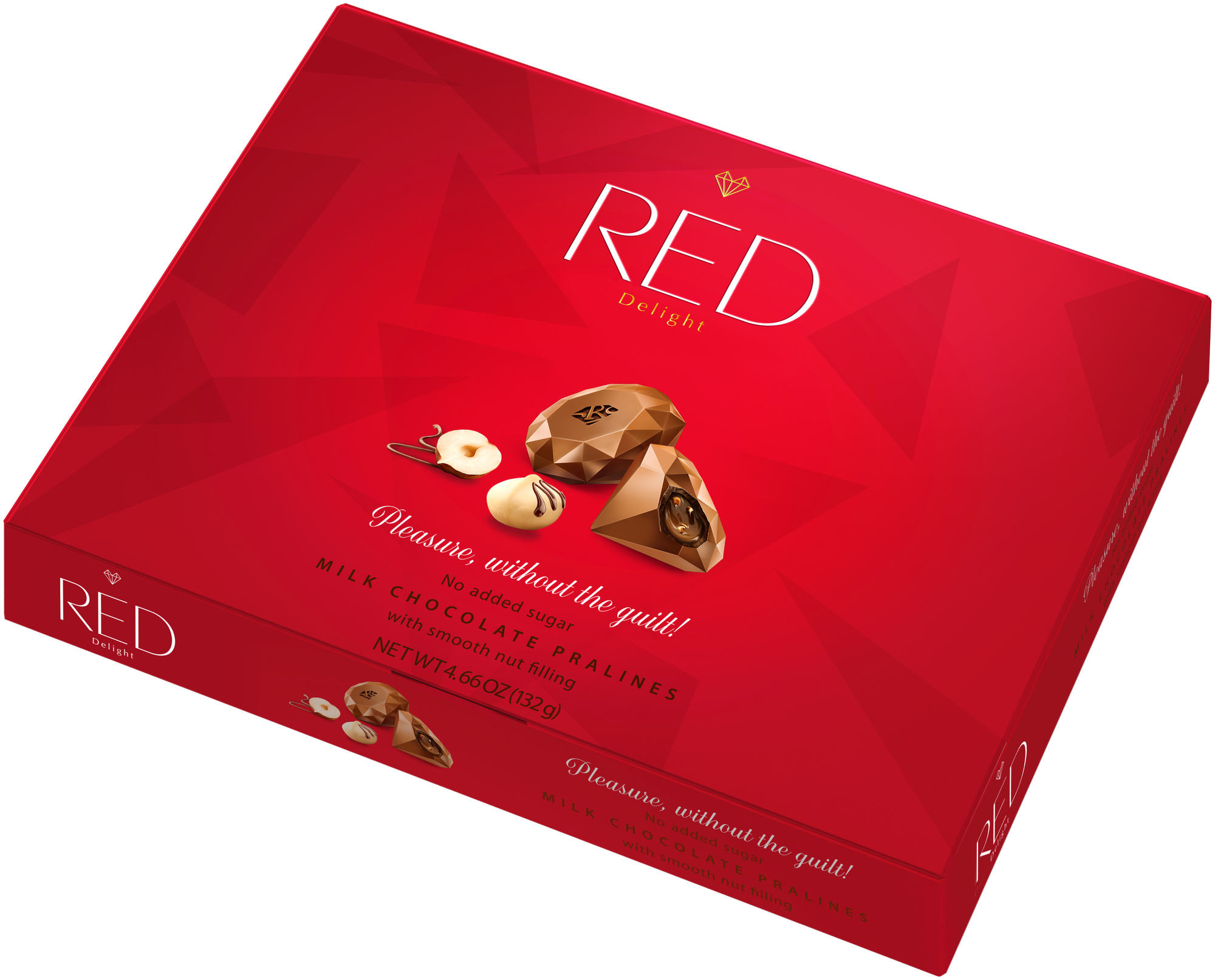 Шоколад Red Delight Молочный с ореховой начинкой 132г Chocolette Confectionary - фото №1