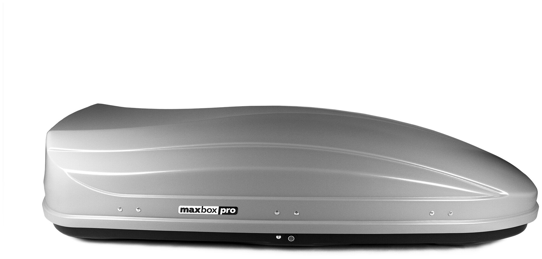 Автобокс MaxBox PRO 520 (большой) серый карбон 196*80*43 см двустороннее открывание (багажный бокс на крышу)