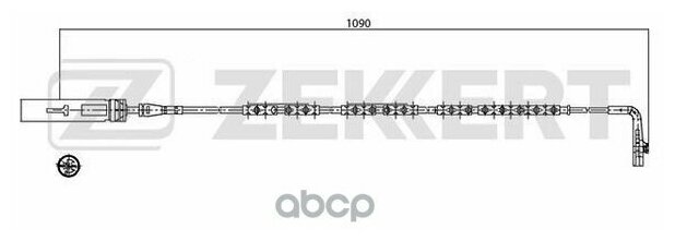 Сигнализатор, износ тормозных колодок, ZEKKERT BS-8032 (1 шт.)